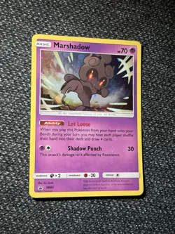 Marshadow SM85 Sun & Moon Holo Black Star Promo Pokemon TCG - LP - Image 4