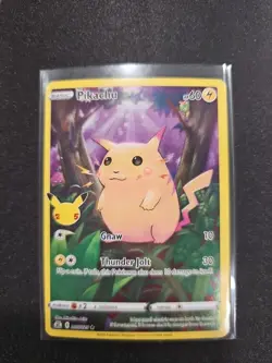 Pokemon Pikachu 005/025 Celebrations Holo 60 HP English TCG - Image 1