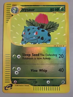 Pokemon Base Set Expedition # 82/165 Reverse Holo IVYSAUR --not played with-- - Image 1