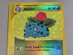 Pokemon Base Set Expedition # 82/165 Reverse Holo IVYSAUR --not played with-- - Image 2