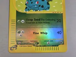 Pokemon Base Set Expedition # 82/165 Reverse Holo IVYSAUR --not played with-- - Image 3
