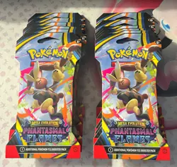 12x Phantasmal Flames Booster Packs Sealed Lot | Pokemon TCG Modern Set | Fresh - Image 1