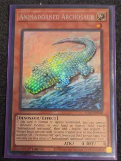 Yugioh! Animadorned Archosaur - WISU-EN050 - Collector's Rare - 1st Edition Near - Image 1