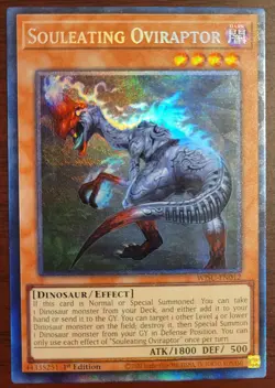YuGiOh Souleating Oviraptor WISU-EN012 Collector's Rare 1st Edition - Image 1