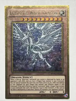 Yugioh Deep-Eyes White Dragon MVP1-ENG05 Gold Rare 1st Edition - Image 1
