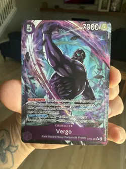 One Piece Vergo Rare (R) OP14-061 The Azure Sea's Seven Alt Art English - Image 1