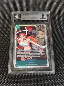 2023 ONE PIECE PARAMOUNT WAR #OP02036 NAMI SR BGS 9 - Image 1