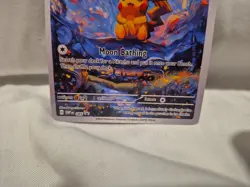 Pokemon Pikachu Starry Night Van Gogh Beautiful Moon. THIS IS A FAN ART CARD - Image 3