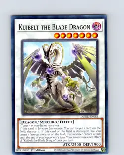 Yu-Gi-Oh Kuibelt The Blade Dragon DUNE-EN083 1st Edition Common Card NM - Image 1