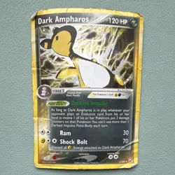 Pokemon Dark Ampharos 2/109 Team Rocket Returns Holo Rare Card - Damaged - PSA 1 - Image 1