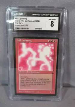 BALL LIGHTNING The Dark 1994 MTG Magic the Gathering Card Graded CGC 8 NM/Mint - Image 1