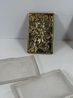 Pokemon Gold Metal Cards Mewtwo Togepi 1999 Nintendo Embossed Vintage - Image 4