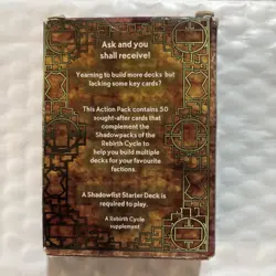 Shadowfist Dynamic Card Game Rebirth Cycle 50 card Action Pack Sealed - Image 2