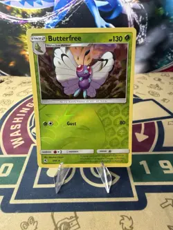 Butterfree Reverse Holo Hidden Fates Pokemon Card - Image 1