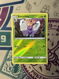 Butterfree Reverse Holo Hidden Fates Pokemon Card - Image 3