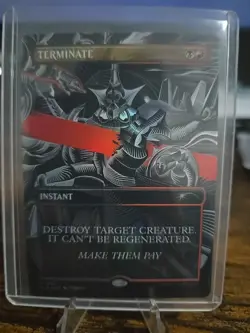 NM Foil Terminate Absolute Annihilation Magic The Gathering Secret Lair Drop - Image 1