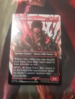MTG Final Fantasy English Clive, Ifrit's Dominant Borderless 0318 Non-Foil - Image 1