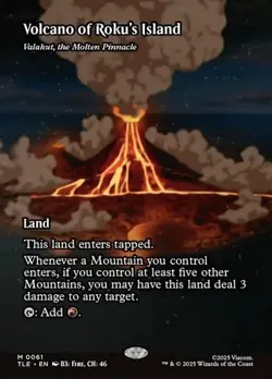Valakut, the Molten Pinnacle "Volcano of Roku's Island" - Extended Ar TLE NM MTG - Image 1