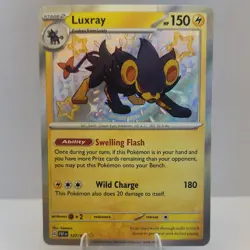 Pokemon Luxray 137/091 SV Paldean Fates Shiny Rare Holo Stage 2 150 HP - Image 1