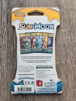 Pokemon TCG Sun & Moon Base Set Sleeved Booster Pack Factory Sealed - Image 2