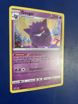 Pokemon TCG 2020 Sword & Shield Gengar Cosmos Holo SWSH052 Black Star Promo NM+ - Image 2