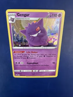 Pokemon TCG 2020 Sword & Shield Gengar Cosmos Holo SWSH052 Black Star Promo NM+ - Image 3