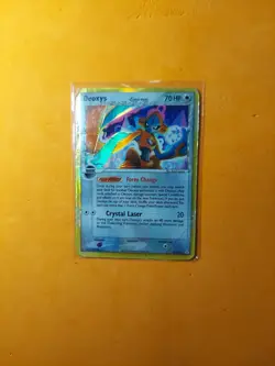 Pokemon TCG Deoxys 5/110 Delta Holo Rare EX Holon Phantoms - Damaged - Image 1