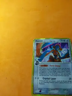 Pokemon TCG Deoxys 5/110 Delta Holo Rare EX Holon Phantoms - Damaged - Image 2
