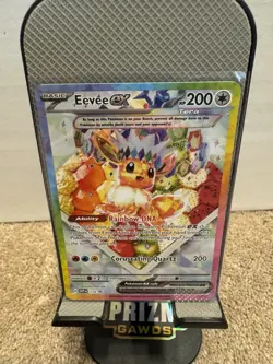 Pokemon Eevee ex Scarlet & Violet Promo Holo 174 EX 200 HP Coruscating Quartz - Image 1