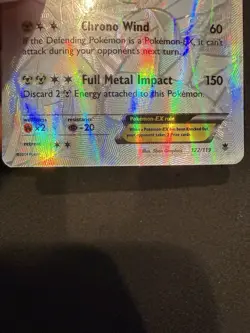 Dialga EX - 122/119 - Pokemon TCG Phantom Forces XY Secret Rare Card - HP/DMG - Image 4