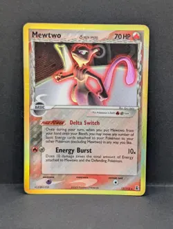 Mewtwo 12/113 Delta Species Holo Ultra Rare Pokemon TCG Nintendo HP - Image 1