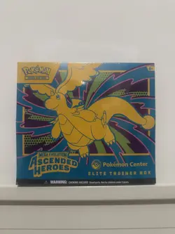 Pokemon TCG Ascended Heroes Pokemon Center Elite Trainer Box ETB | Small Rip - Image 1