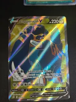 NM Pokemon Copperajah V 187/192 Rebel Clash Sword & Shield FULL ART - Image 1