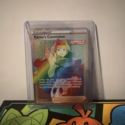 Pokemon Karen's Conviction 216/198 Chilling Reign Secret Rare Holo - Image 1