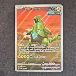 Pokemon Iron Thorns Basic Promo Holo SVP 098 HP140 Destructo-Press Megaton Lari… - Image 1