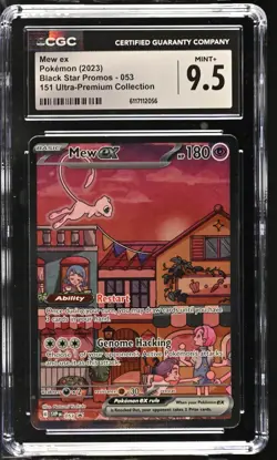 2023 Pokemon Black Star Promos Mew ex 151 Ultra-Premium Collection CGC 9.5 #053 - Image 1