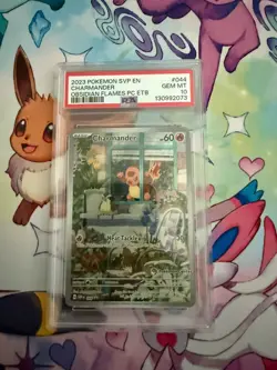 2023 Pokemon Charmander 044 Obsidian Flames PC ETB Promo Holo PSA 10 - Image 1