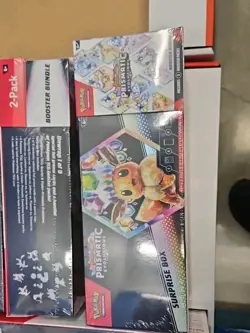2X Pokemon Prismatic Evolutions Suprise Box Booster Bundle Box - Image 1