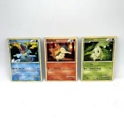 Pokemon Call Of Legends Starters Cyndaquil Totodile Chikorita 53/95 55/95 74/95 - Image 1
