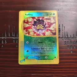 Koffing 114/165 Expedition Base Set Pokemon TCG 2002 Common MP - Image 1