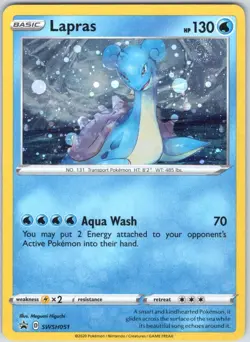 Lapras SWSH051 Promo SWSH Black Star Pokemon NM - Image 1