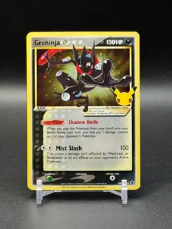 Pokemon Greninja Gold Star SWSH144 Black Star Promo - Image 1