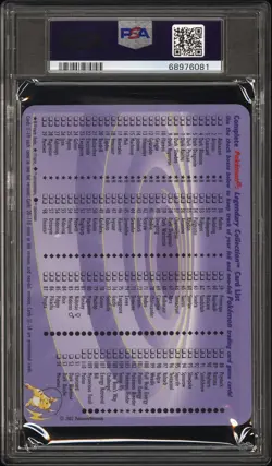 Mewtwo Pokemon Legendary Collection Box Topper S4 PSA 9 - Image 2