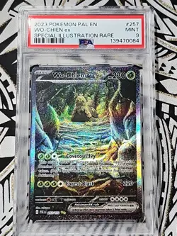 Wo-Chien EX Pokemon TCG 2023 Paldea Evolved Special Illustration 257 PSA 9 (084) - Image 1