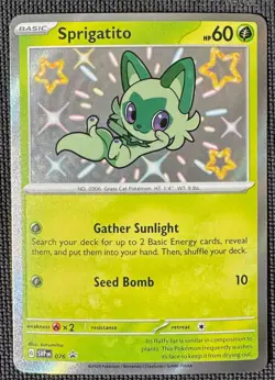 SPRIGATITO 076 PROMO SCARLET & VIOLET POKEMON HOLO NM - Image 1