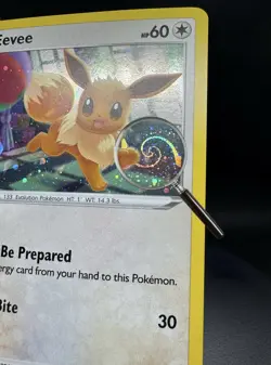 🐾 Pokemon TCG – Eevee SWSH212 – Black Star Promo – Holo – LP – HD Swirl Paw! - Image 3