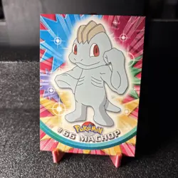 Pokemon tv animation edition Topps Chrome #66 Machop Near Mint - Image 1