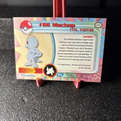 Pokemon tv animation edition Topps Chrome #66 Machop Near Mint - Image 2