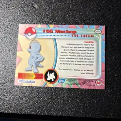 Pokemon tv animation edition Topps Chrome #66 Machop Near Mint - Image 4