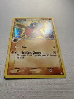 Pokemon TCG - Carvanha (61/110) EX Holon Phantoms Stamped - Reverse Holo - NM - Image 3